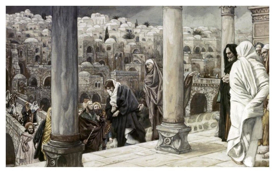 "Gentiles Ask To See Jesus" Digital Paper Print by James Tissot, 24"x15"