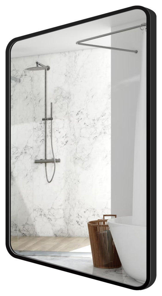 Framed Bathroom Mirror, Rectangular Mirror, Horizontal/Vertical, 30"x40