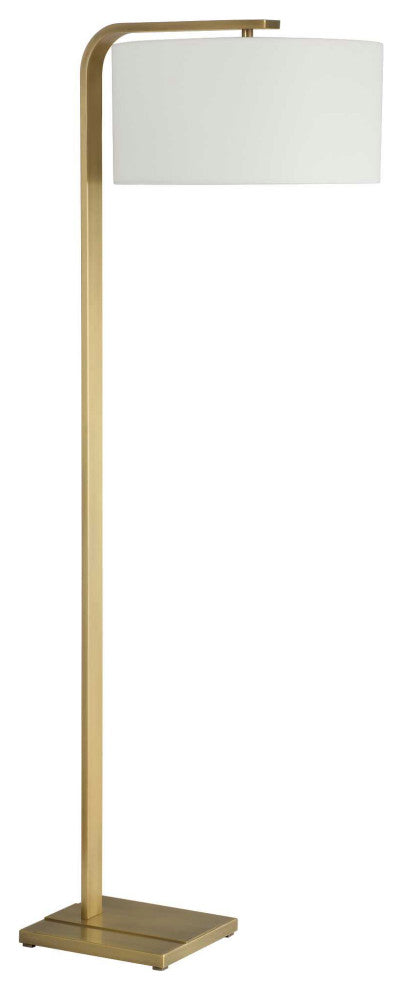 Uttermost Laight Antique Brass Floor Lamp