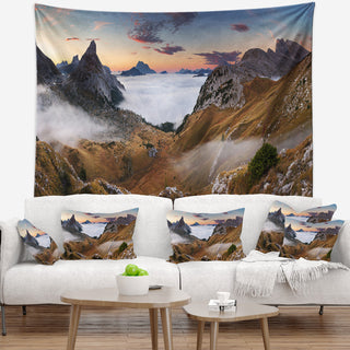 Beautiful Summer Panorama Landscape Wall Tapestry, 39"x32"