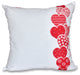 Valentine Print Pillow, Red, 18"x18"