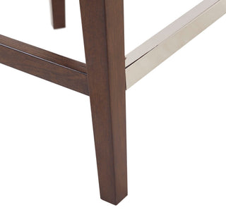 Madison Park Counter Stool Swivel Seat Upholstered Height Bar Stool, Cream