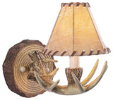 Vaxcel Lodge 1L Wall Light Noachian Stone