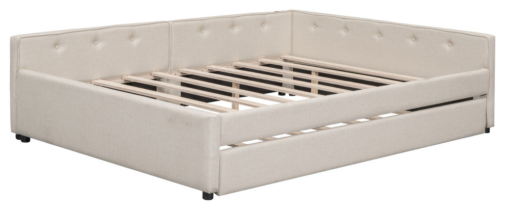 Gewnee Queen Size Upholstered Platform Bed