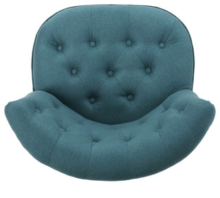 GDF Studio Donna Plush Modern Tufted Accent Chair, Dark Teal
