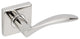Crest Lever, Tubular Privacy, Polished Stainless Steel, 2-3/4" Backset