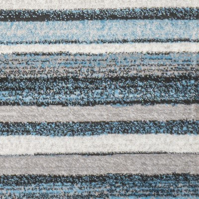 Magnolia Beach Strie' Striped Blue/Navy 2'x8' Runner Rug