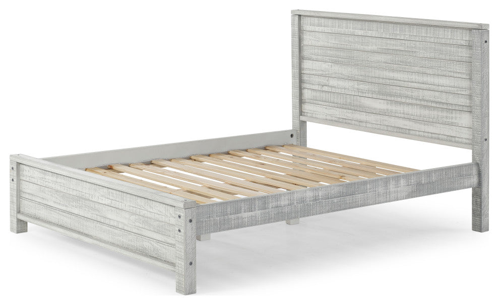 Panel Full Bed, Gray