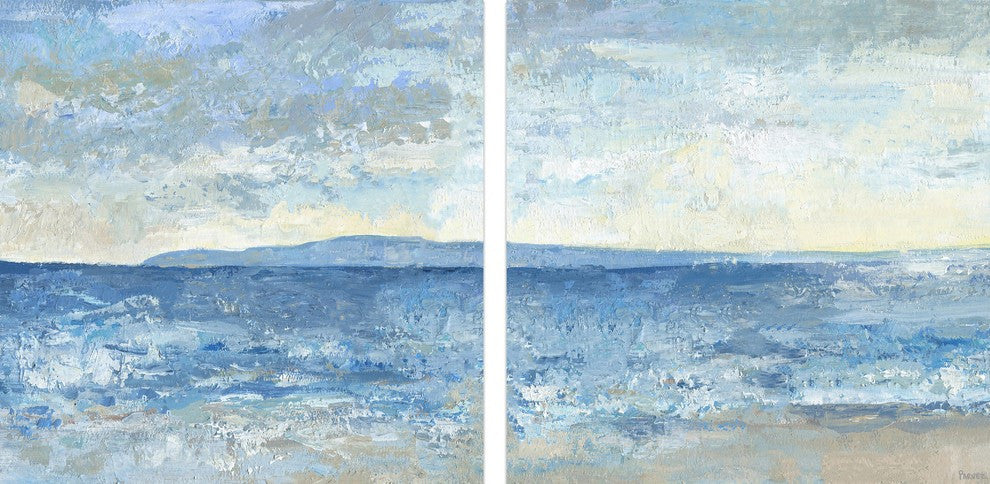 Massive Sea Diptych, 64"x32"