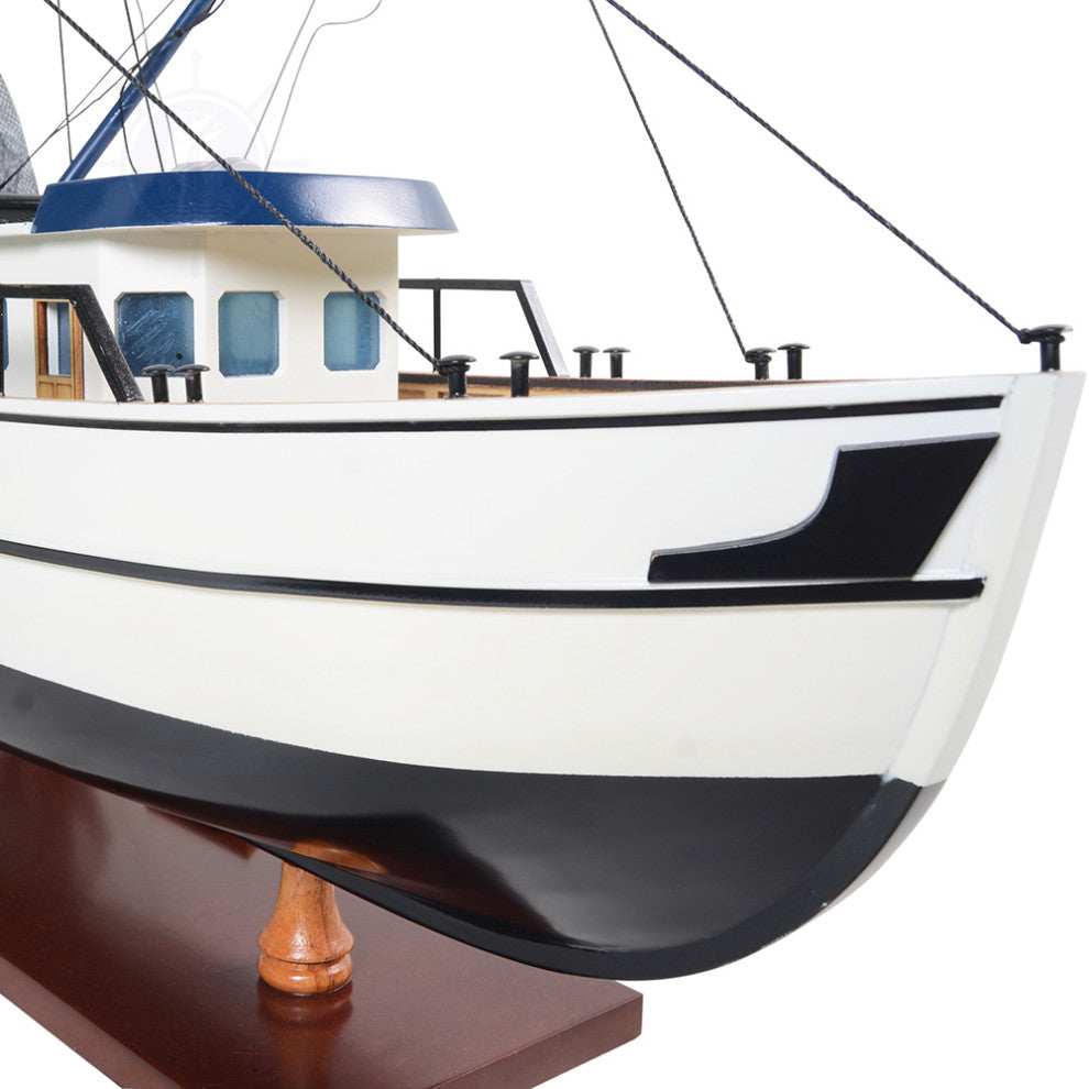 Shrimp Boat Wooden Handcrafted boat model