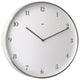 15" Brushed Aluminum Designer Wall Clock Bodoni