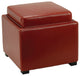 Safavieh Bobbi Tray Storage Ottoman, Red
