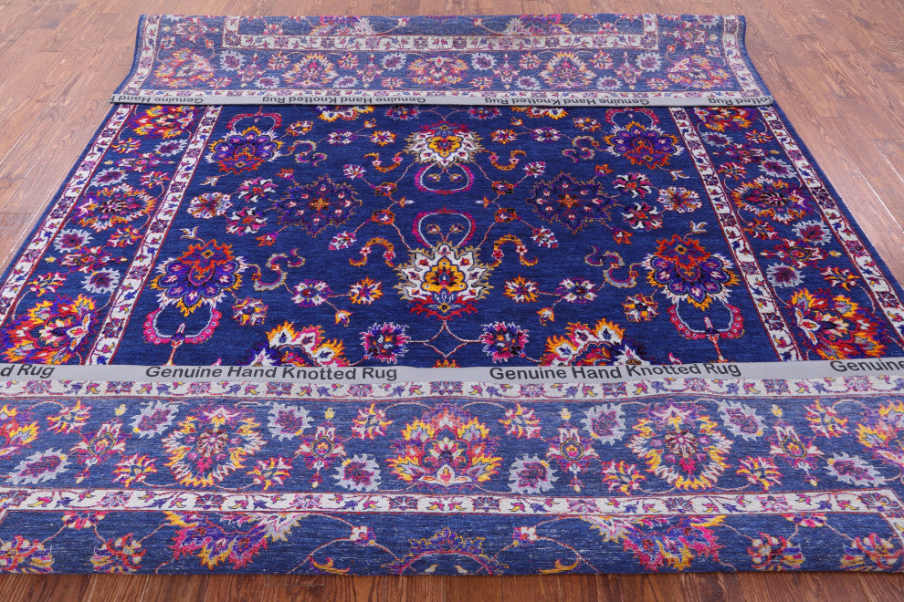 Persian Hand-Knotted Wool & Silk Rug 9' 2" X 12' 5" - Q13685