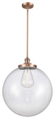 Beacon Pendant, Antique Copper, Clear