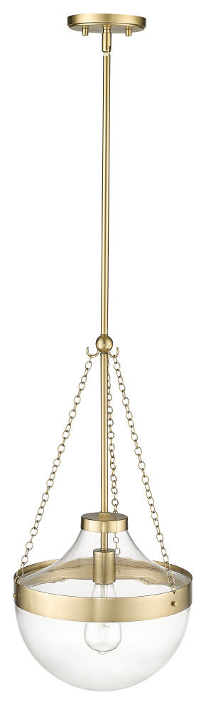 Clarra 1 Light 12 in. Modern Gold Pendant
