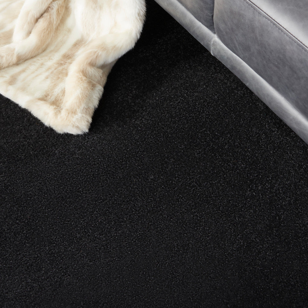 Nourison Essentials 9' x Square Black Outdoor Area Rug