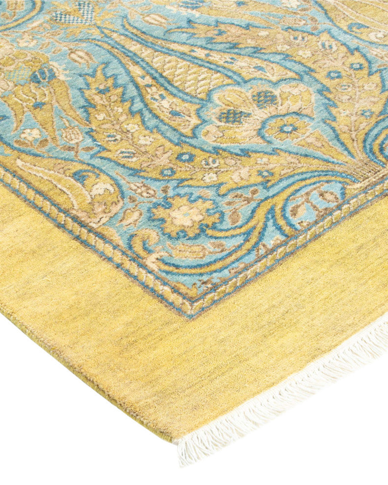 Annie, One-of-a-Kind Hand-Knotted Area Rug Green, 8'3"x10'0"