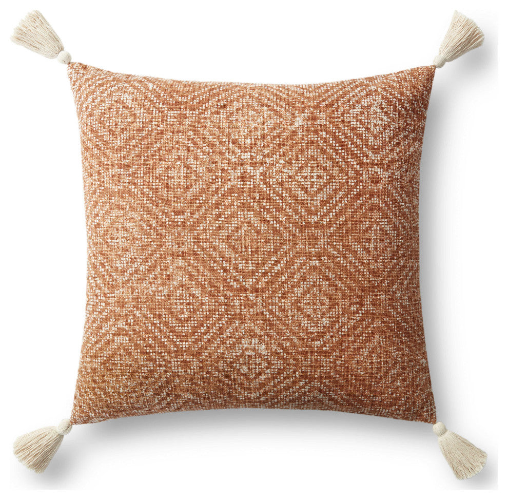 Loloi P0621 Orange 13" x 21" Cover w/Poly Pillow
