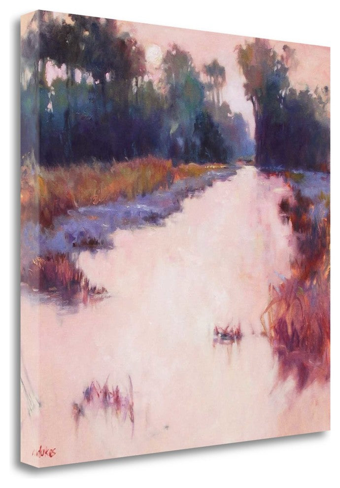 "Coral Dawn" By Madeline Dukes,Ready to Hang Giclee Print on Gallery Wrap Canvas