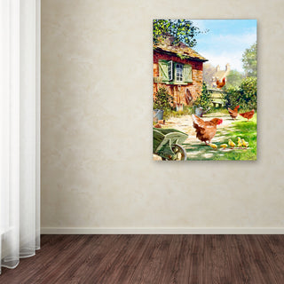 The Macneil Studio 'Chicken and Hens' Canvas Art, 19"x14"