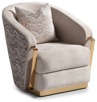 Carmela Accent Chair Almond/Gold