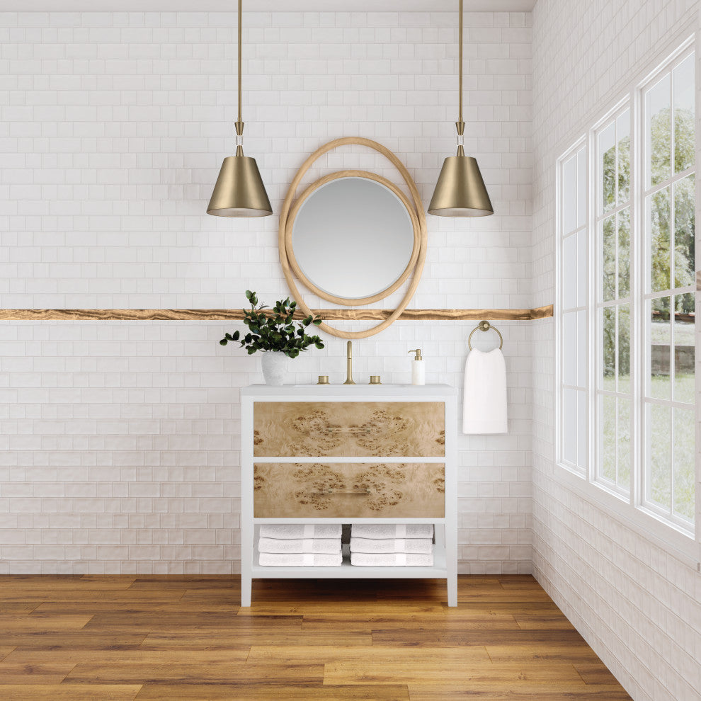 Esca 28" Mirror, Natural