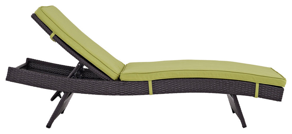 Espresso Peridot Convene Chaise Outdoor Patio Set of 6