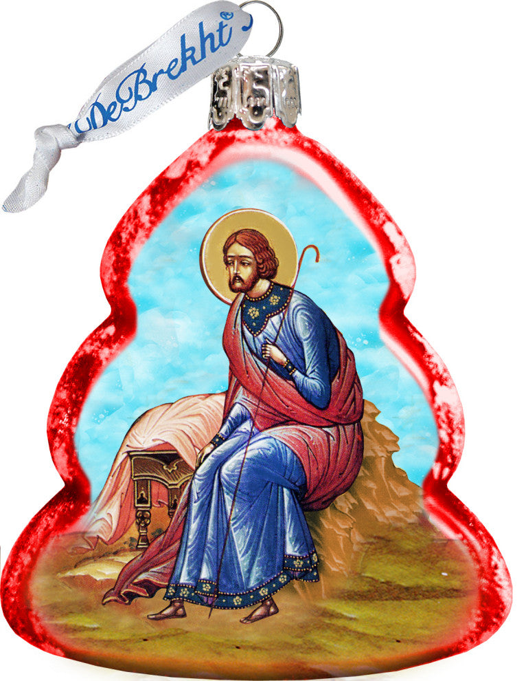 Scenic Glass Ornament Nativity, Set of 3