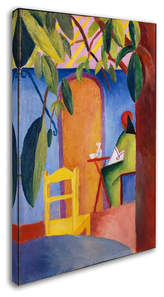 August Macke 'Turkish Cafe' Canvas Art, 19 x 12
