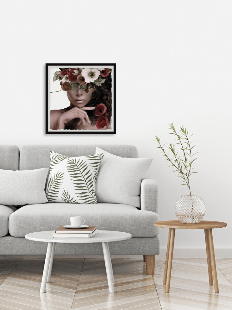 "Poppy Desires" Framed Painting Print, 12x12