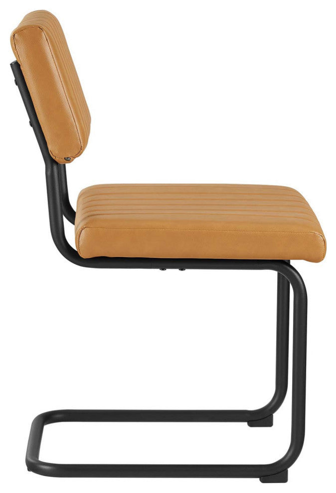 Parity Vegan Leather Dining Side Chairs Set of 2 - Thumbnail 3