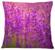 Bright Purple Lavender Field Tihany Floral Throw Pillow, 16"x16"