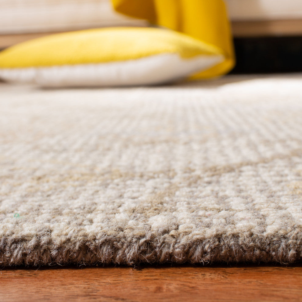Safavieh Couture Abstract Collection, ABT527 Rug, Light Grey/Ivory, 2'3"x8'