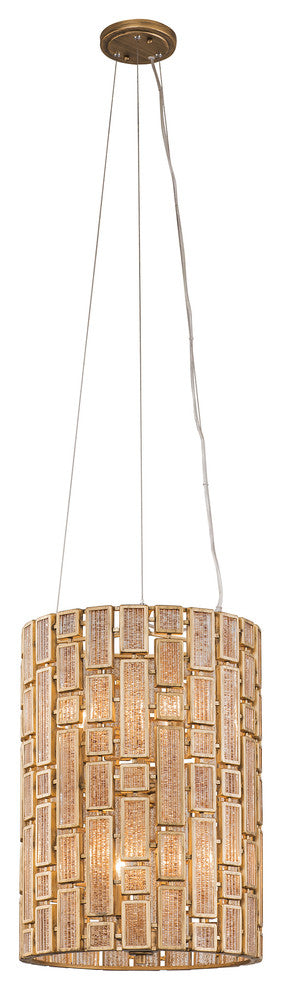 Varaluz-255F06HG-Six Light Foyer Pendant Havana Gold