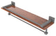 Montero 22" Wood Shelf with Gallery Rail and Towel Bar, Matte Gray