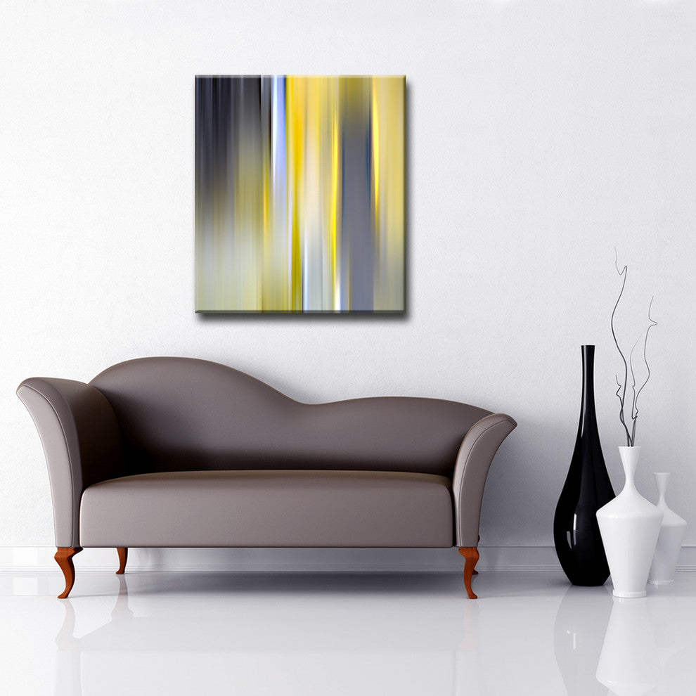 Ready2HangArt 'Blur Stripes VI' Canvas Wall Art, 16 in. Highx12 in. Wide