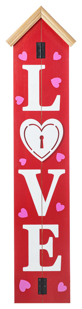 42"H Valentine"˜s Wooden Porch Decor