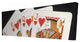 Heart Royal Flush Closeup Print on Wrapped Canvas