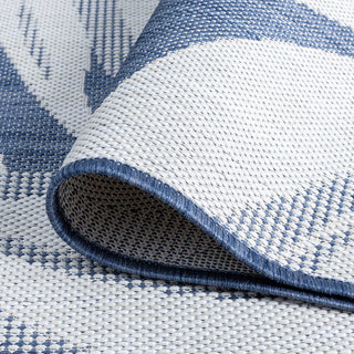 Edda Transitional Floral Indoor Rug, Blue/Cream, 2'x3'