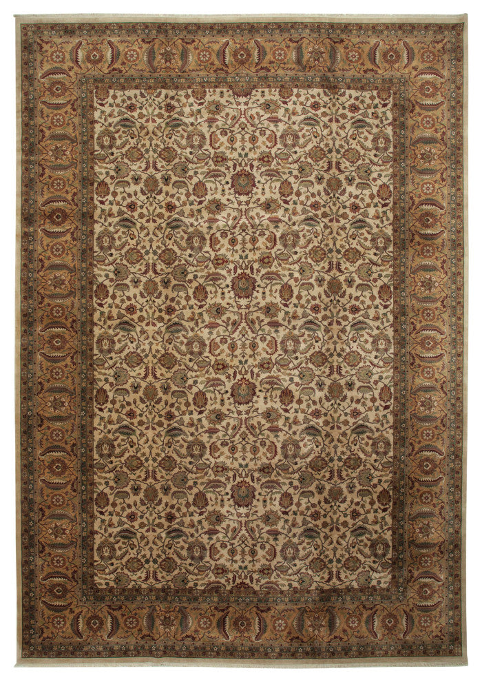 Rug N Carpet - Handmade Oriental 12' 2" x 17' 3" Large Oushak Area Rug