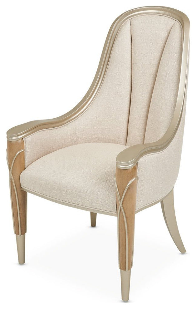 Aico Amini Villa Cherie 7 PC Oval Dining Set in Caramel