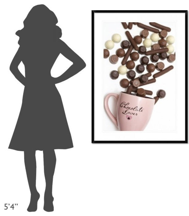 "I Am A Chocolate Lover" Framed Digital Print by Sarah Saratonina, 32x44"