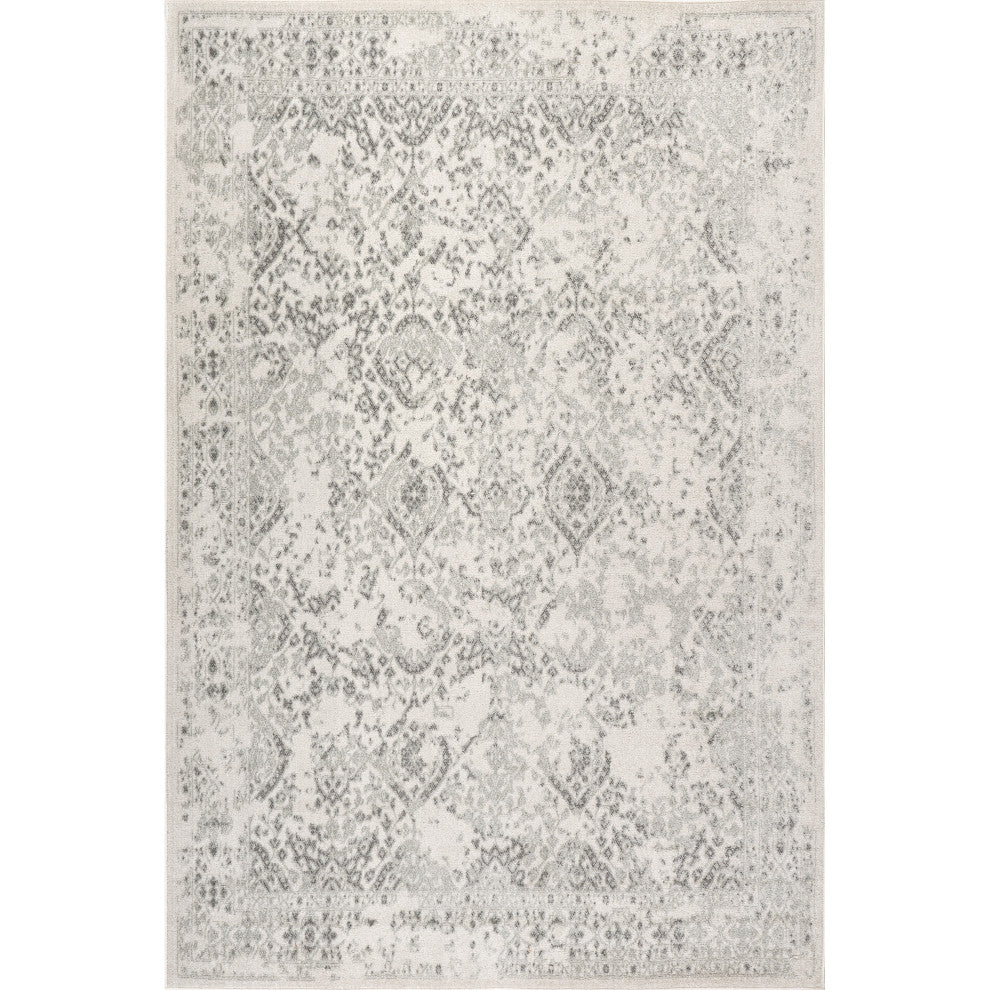 Nuloom Vintage Odell Traditional Transitional Area Rug, Ivory 8'x10'