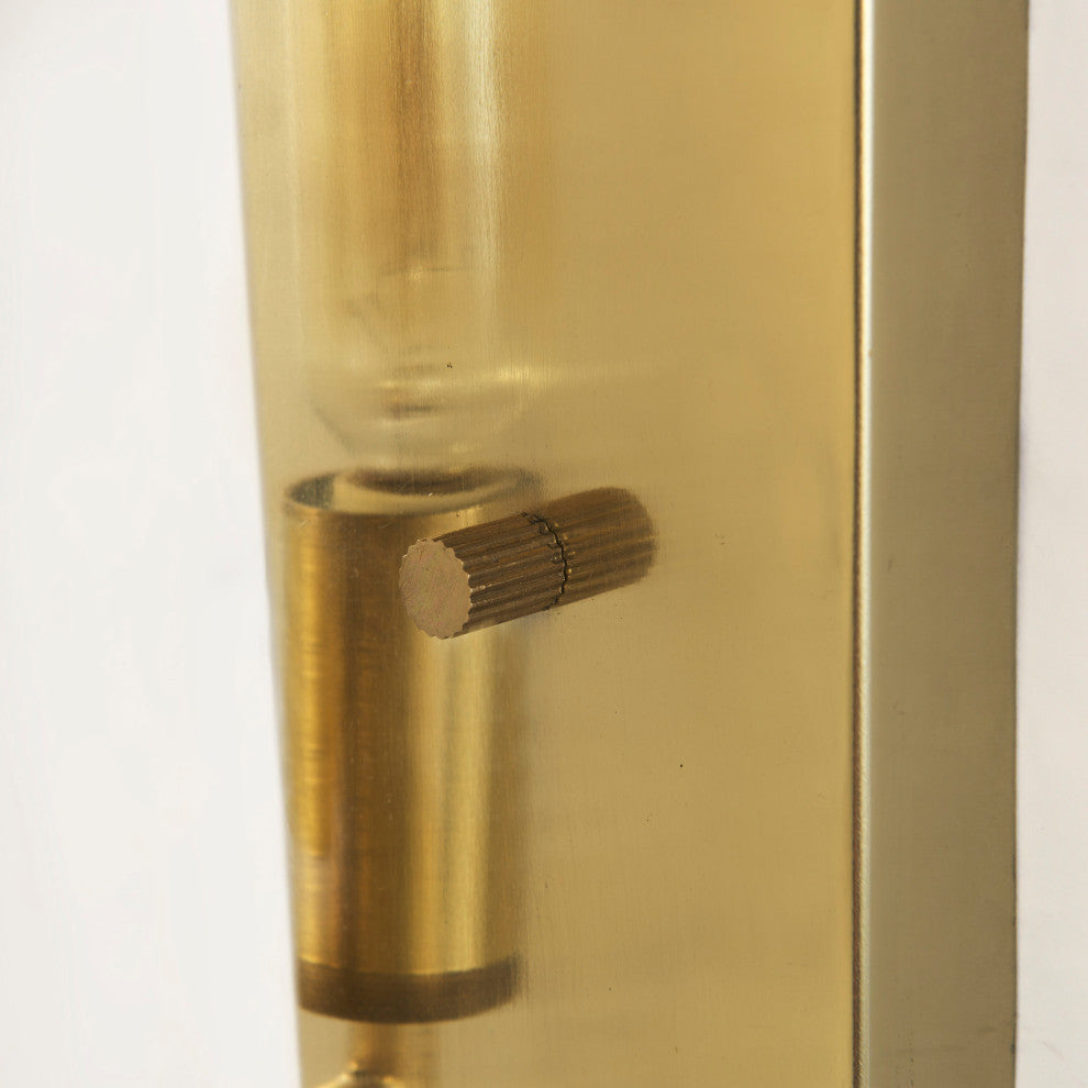 Stein 5Lx6W Gold With White Marble Shade Wall Sconce