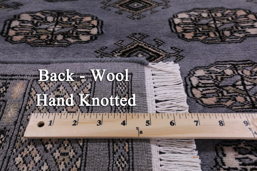 Hand-Knotted Silky Bokhara Wool Rug 3' 2" X 5' 3" - Q13800