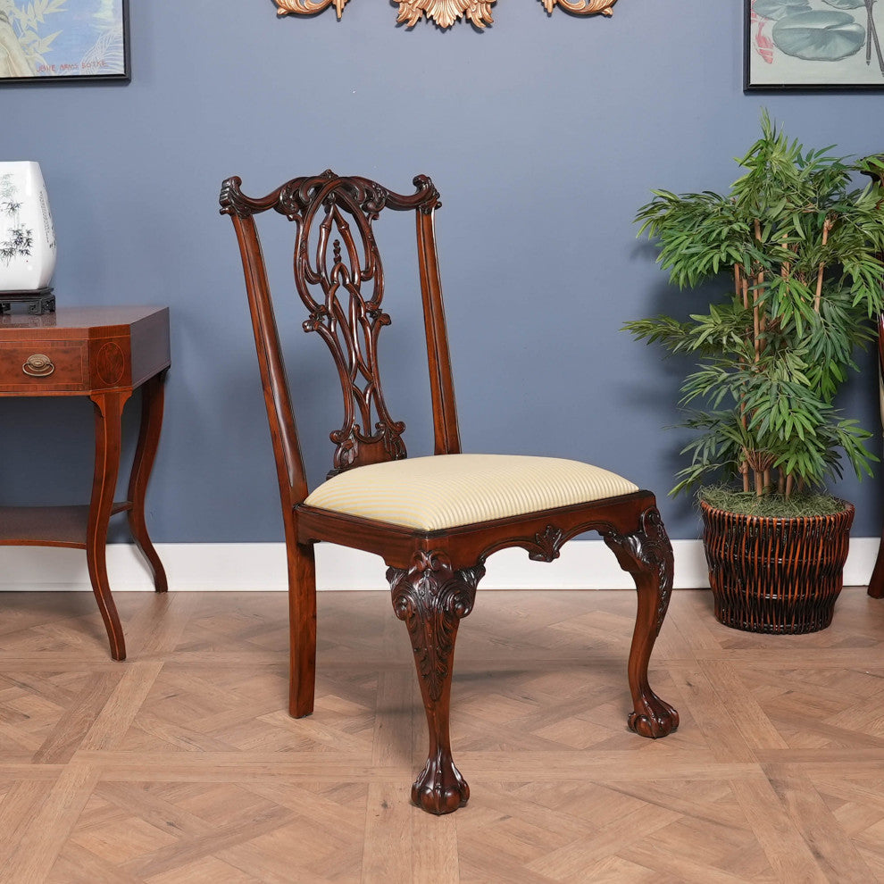 NDRSC061 Flame Back Chippendale SIDE Chair