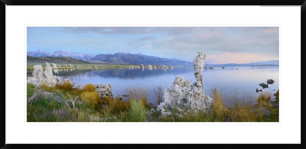 "Panorama of tufa towers at Mono Lake, California"  by Tim Fitzharris, 44x21"