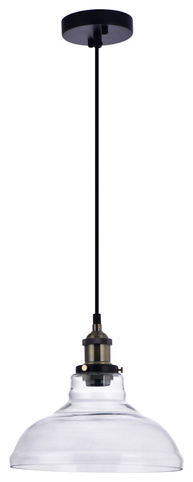 Lazzur Blavet 1 Light 11" Matte Black Pendant