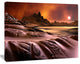 3D Rendered Alien Planet, Landscape Canvas Art Print, 20"x12"