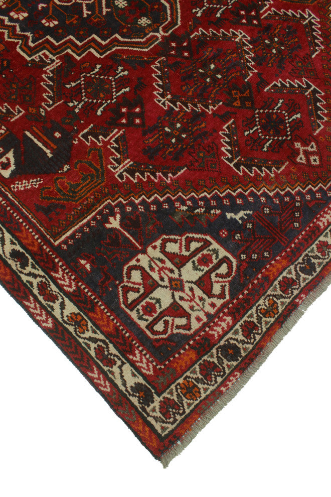 Fine Vintage Distressed Kristian Red Rug